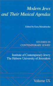 Tapa de Studies in Contemporary Jewry: Volume IX