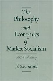Tapa de The philosophy and economics of market socialism