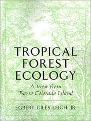 Tapa de Tropical forest ecology