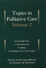 Tapa de Topics in palliative care