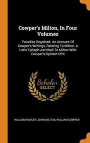 Tapa de Cowper's Milton, in Four Volumes
