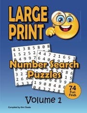 Tapa de Number Search Puzzle Book for Adults in LARGE PRINT