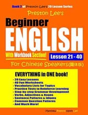 Tapa de Preston Lee’s Beginner English With Workbook Section Lesson 21 – 40 For Chinese Speakers