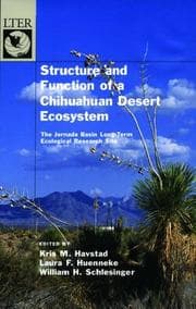 Tapa de Structure and function of a Chihuahuan Desert ecosystem