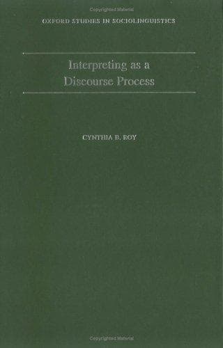 Tapa de Interpreting as a discourse process