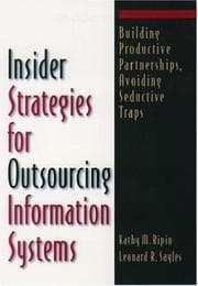 Tapa de Insider strategies for outsourcing information systems