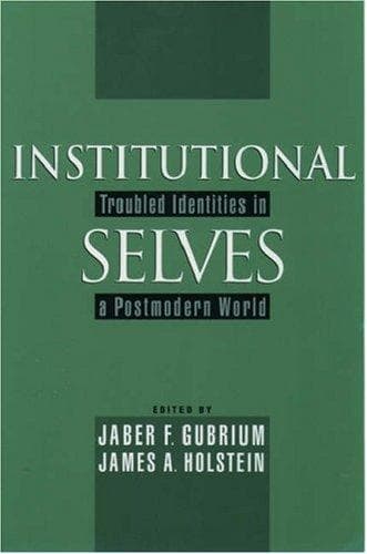 Tapa de Institutional selves