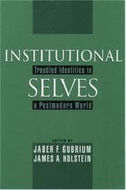 Tapa de Institutional selves