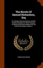 Tapa de The Novels Of Samuel Richardson, Esq