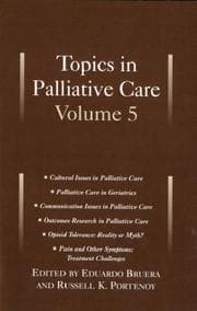 Tapa de Topics in pall[i]ative care