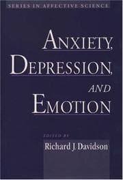 Tapa de Anxiety, Depression, and Emotion