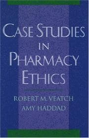 Tapa de Case studies in pharmacy ethics