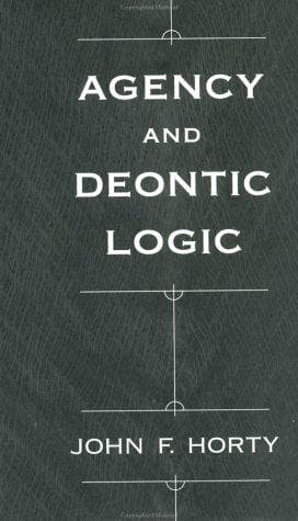 Tapa de Agency and Deontic Logic