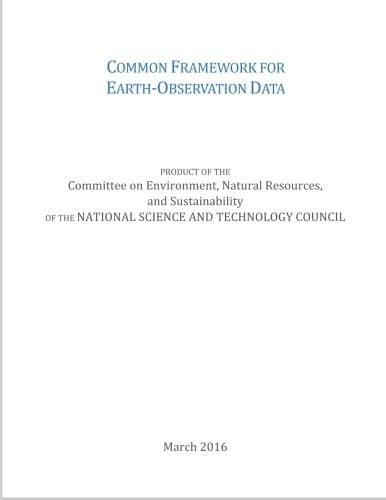 Tapa de Common Framework for Earth-Observation Data