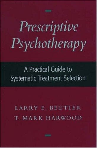 Tapa de Prescriptive psychotherapy