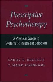 Tapa de Prescriptive psychotherapy