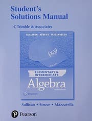 Tapa de Student Solutions Manual for Elementary and Intermediate Algebra