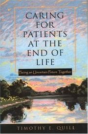 Tapa de Caring for Patients at the End of Life