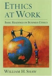Tapa de Ethics at Work