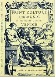 Tapa de Print culture and music in sixteenth-century Venice