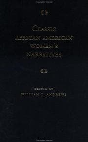 Tapa de Classic African American women's narratives