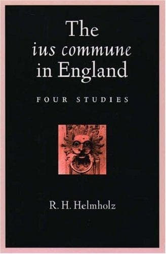 Tapa de The ius commune in England