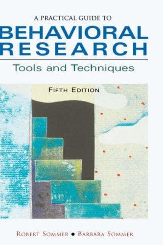 Tapa de A Practical Guide to Behavioral Research