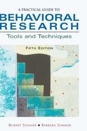 Tapa de A practical guide to behavioral research
