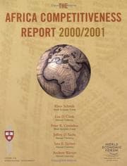 Tapa de The Africa Competitiveness Report 2000/2001 (World Economic Forum)