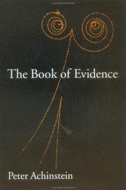 Tapa de The Book of Evidence (Oxford Studies in the Philosophy of Science)