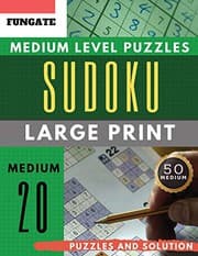 Tapa de Sudoku Medium Level Puzzles Large Print
