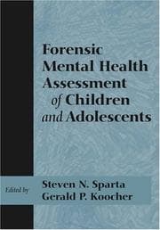 Tapa de Forensic mental health assessment of children and adolescents