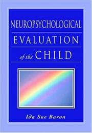 Tapa de Neuropsychological Evaluation of the Child
