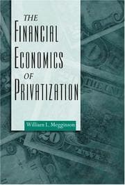 Tapa de The Financial Economics of Privatization