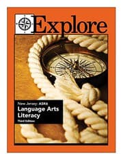 Tapa de Explore New Jersey ASK 6 Language Arts Literacy