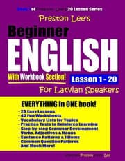 Tapa de Preston Lee’s Beginner English With Workbook Section Lesson 1 – 20 For Latvian Speakers
