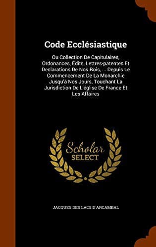 Tapa de Code Ecclésiastique