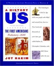 Tapa de The First Americans (A History of US #1)