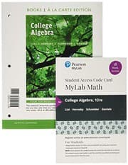 Tapa de College Algebra, Loose-Leaf Edition Plus MyLab Math with Pearson eText -- 18 Week Access Card Package