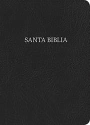 Tapa de NVI Biblia Letra Grande Tamaño Manual negro, piel fabricada