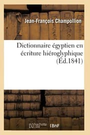 Tapa de Dictionnaire égyptien en écriture hiéroglyphique