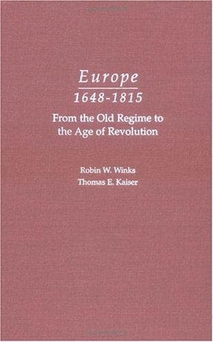 Tapa de Europe, 1648-1815