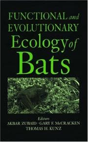 Tapa de Functional and evolutionary ecology of bats