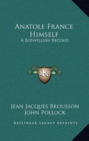 Tapa de Anatole France Himself