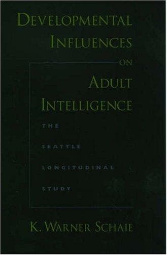 Tapa de Developmental Influences on Adult Intelligence