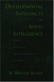 Tapa de Developmental Influences on Adult Intelligence