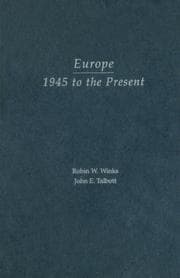 Tapa de Europe 1945 to the present
