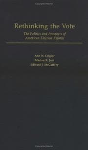 Tapa de Rethinking the Vote