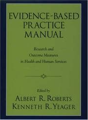 Tapa de Evidence-based practice manual
