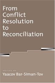 Tapa de From Conflict Resolution to Reconciliation